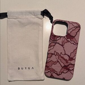 Burga Maroon Patterned Phone Case